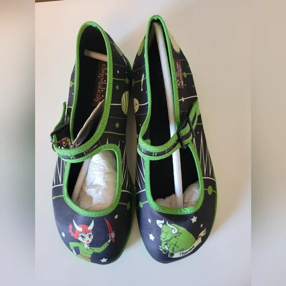 Hot Chocolate Chocolaticas Zodiac Taurus Mary Janes, BNWT, Size 35 - Picture 4 of 11
